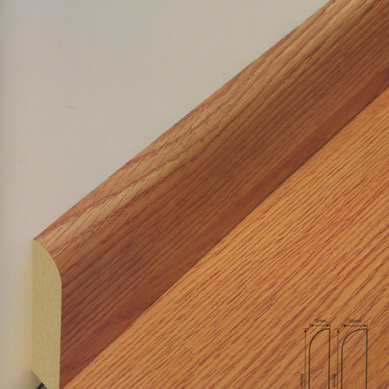 Battiscopa in laminato senza formaldeide per la decorazione laterale della parete